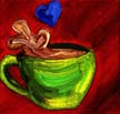 Painting of a teacup by artist Angie Young